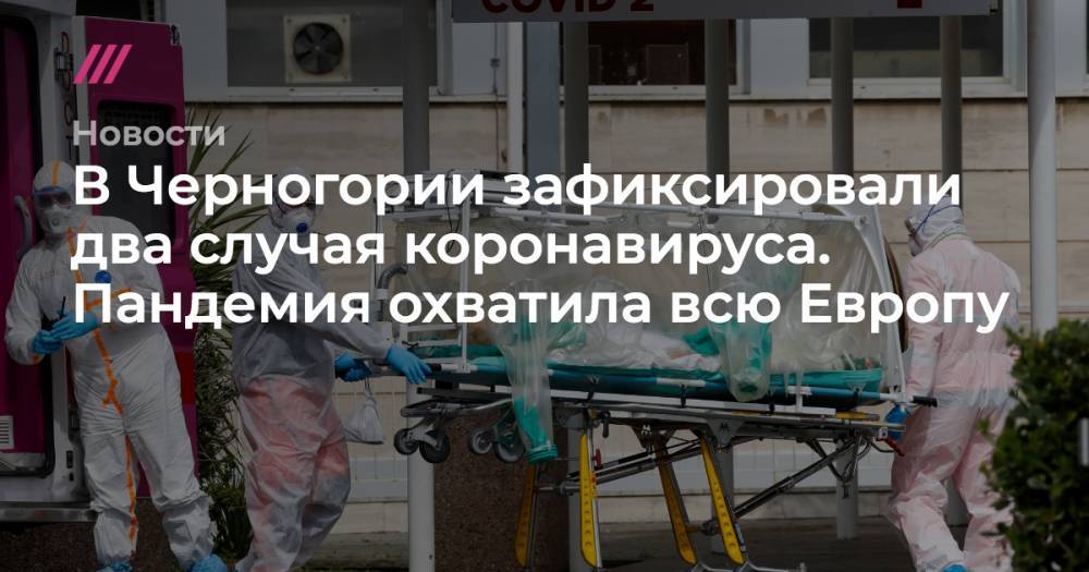 В Черногории зафиксировали два случая коронавируса. Пандемия охватила всю Европу - tvrain.ru - Италия - Черногория