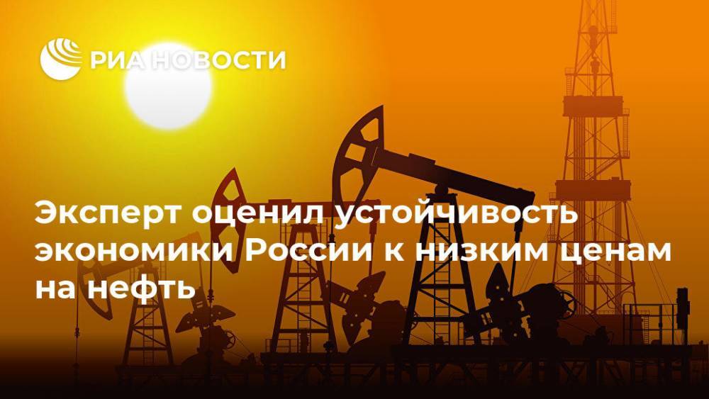 Эксперт оценил устойчивость экономики России к низким ценам на нефть - ria.ru - Россия - Саудовская Аравия - Брюссель