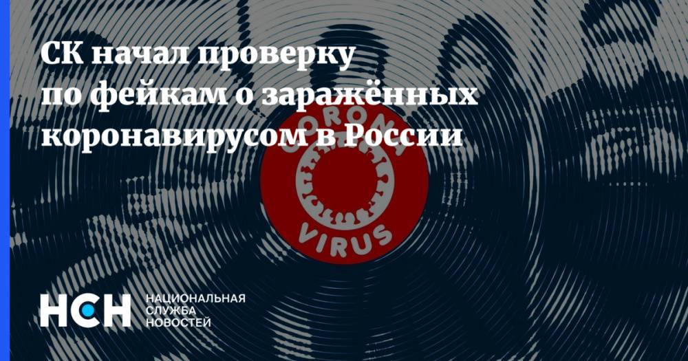 СК начал проверку по фейкам о заражённых коронавирусом в России - nsn.fm - Россия