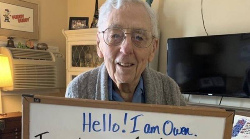 Дедушка в изоляции, которому исполняется 101 год, просит 101 тысячу лайков к своему фото - usa.one