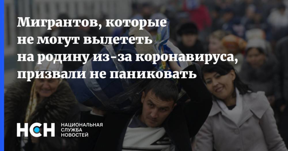 Мигрантов, которые не могут вылететь на родину из-за коронавируса, призвали не паниковать - nsn.fm - Россия - Екатеринбург