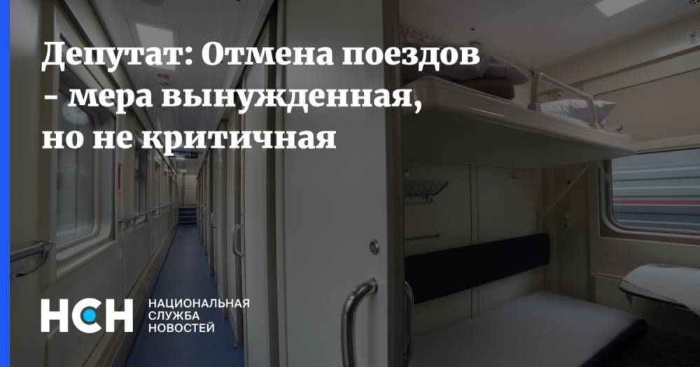 Депутат: Отмена поездов - мера вынужденная, но не критичная - nsn.fm - Россия