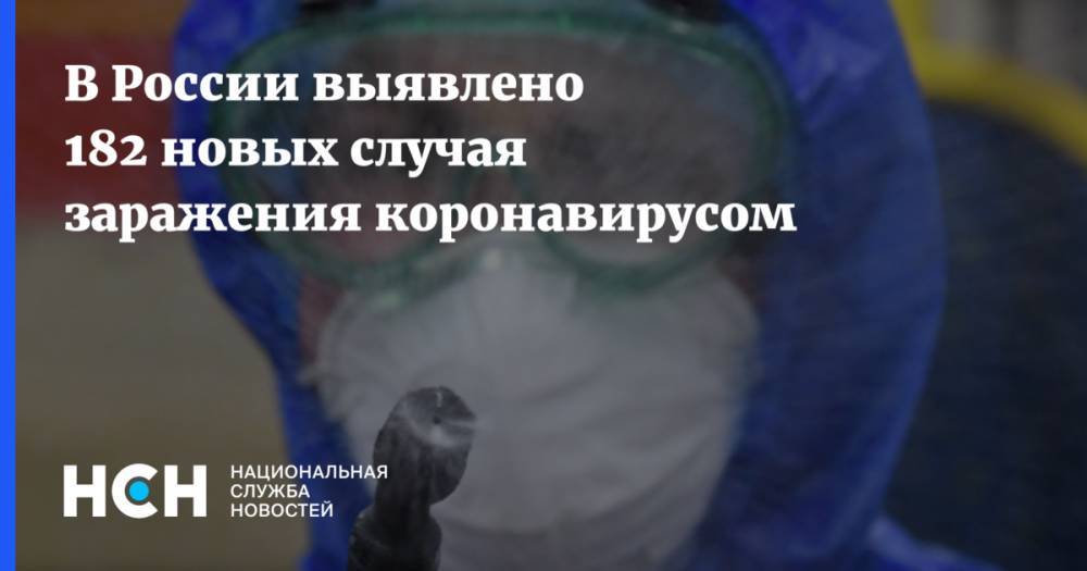 В России выявлено 182 новых случая заражения коронавирусом - nsn.fm - Россия - Москва