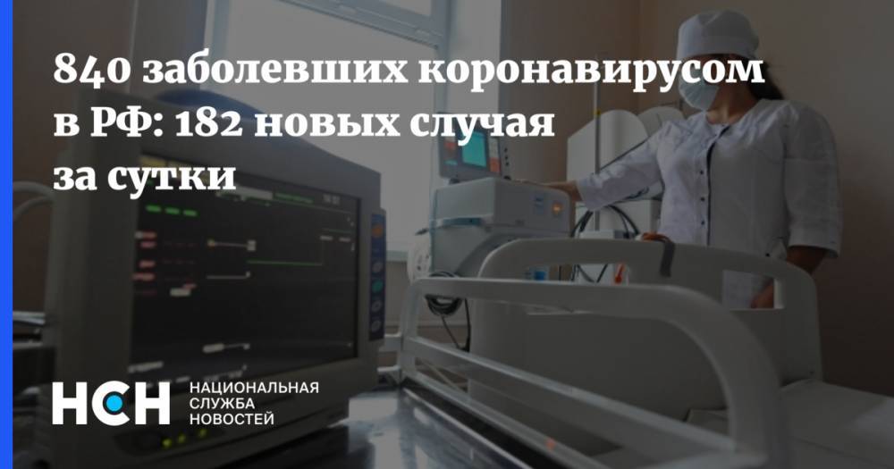 840 заболевших коронавирусом в РФ: 182 новых случая за сутки - nsn.fm - Россия