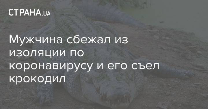 Мужчина сбежал из изоляции по коронавирусу и его съел крокодил - strana.ua - Сша - New York - Руанда