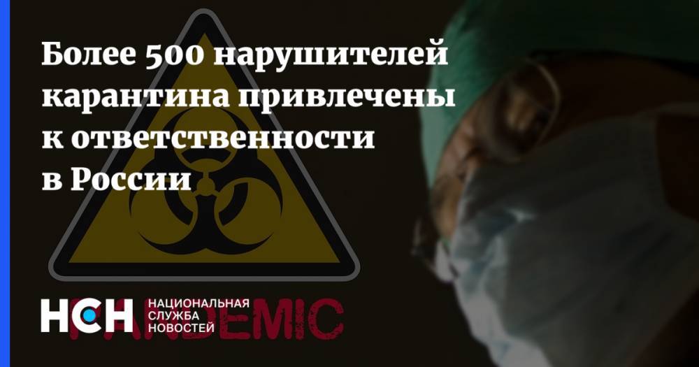 Ирина Волк - Более 500 нарушителей карантина привлечены к ответственности в России - nsn.fm - Россия