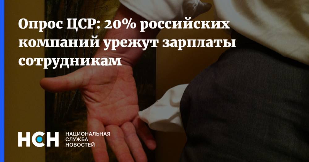 Григорий Березкин - Опрос ЦСР: 20% российских компаний урежут зарплаты сотрудникам - nsn.fm - Россия