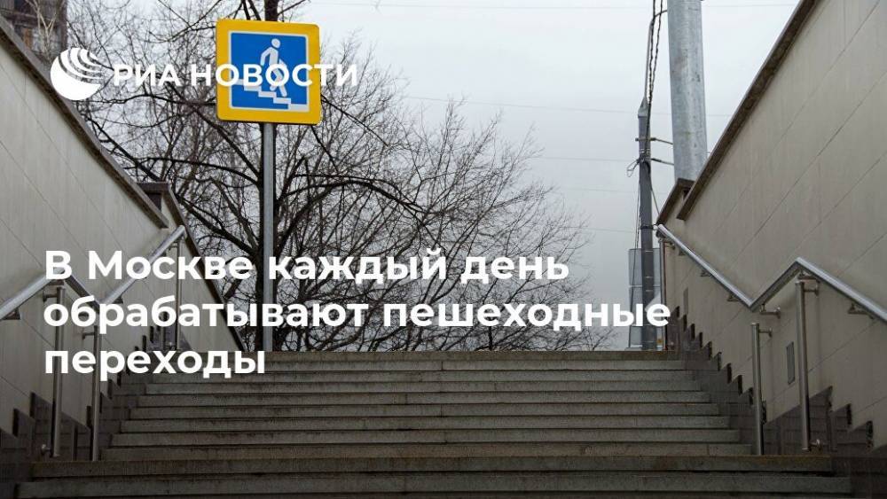 Петр Бирюков - В Москве каждый день обрабатывают пешеходные переходы - ria.ru - Москва