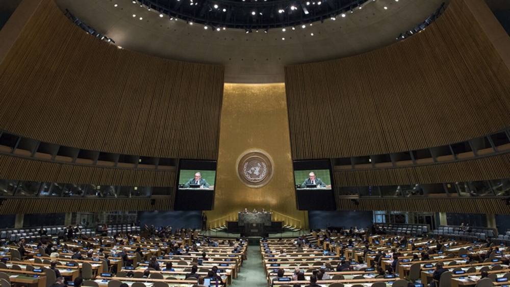 Россия внесла в Генассамблею ООН резолюцию по борьбе с коронавирусом - riafan.ru - Россия - Нью-Йорк
