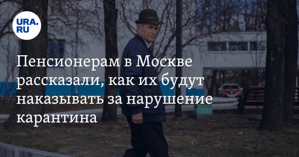 Пенсионерам в Москве рассказали, как их будут наказывать за нарушение карантина - ura.news - Москва