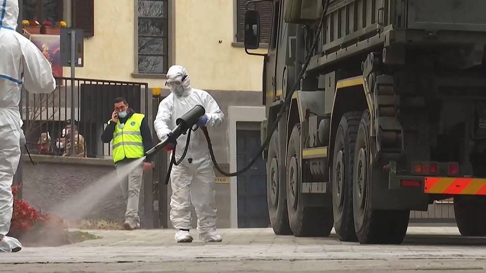 Российские военные провели дезинфекцию пансионатов в Италии - tvc.ru - Италия