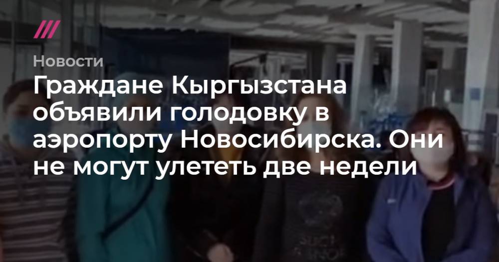 Кубатбек Боронов - Граждане Кыргызстана объявили голодовку в аэропорту Новосибирска. Они не могут улететь две недели - tvrain.ru - Киргизия - Новосибирск