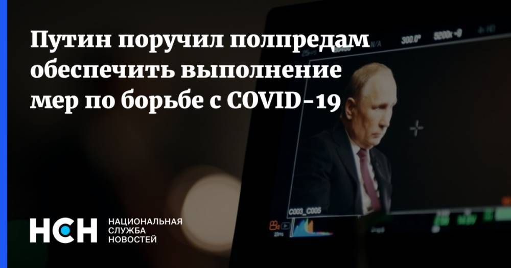 Владимир Путин - Путин поручил полпредам обеспечить выполнение мер по борьбе с COVID-19 - nsn.fm - Россия