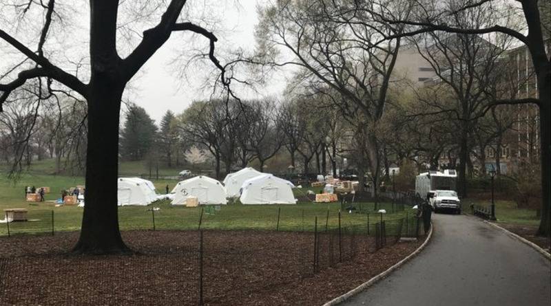 В Центральном парке Нью-Йорка разворачивают полевой госпиталь для больных коронавирусом - usa.one - Нью-Йорк - Нью-Йорк