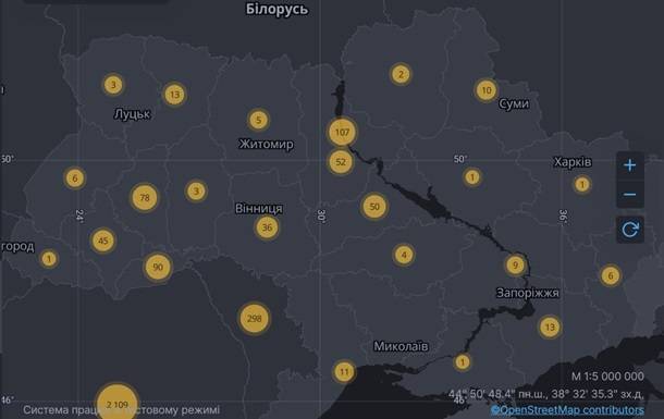 В СНБО создали онлайн карту COVID-19 - korrespondent.net - Украина