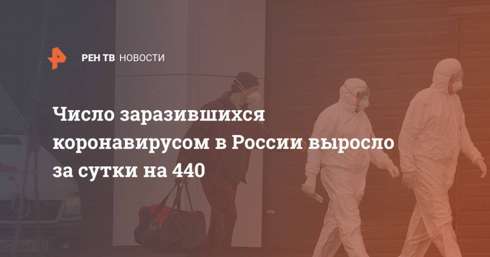 Число заразившихся коронавирусом в России выросло за сутки на 440 - ren.tv - Россия