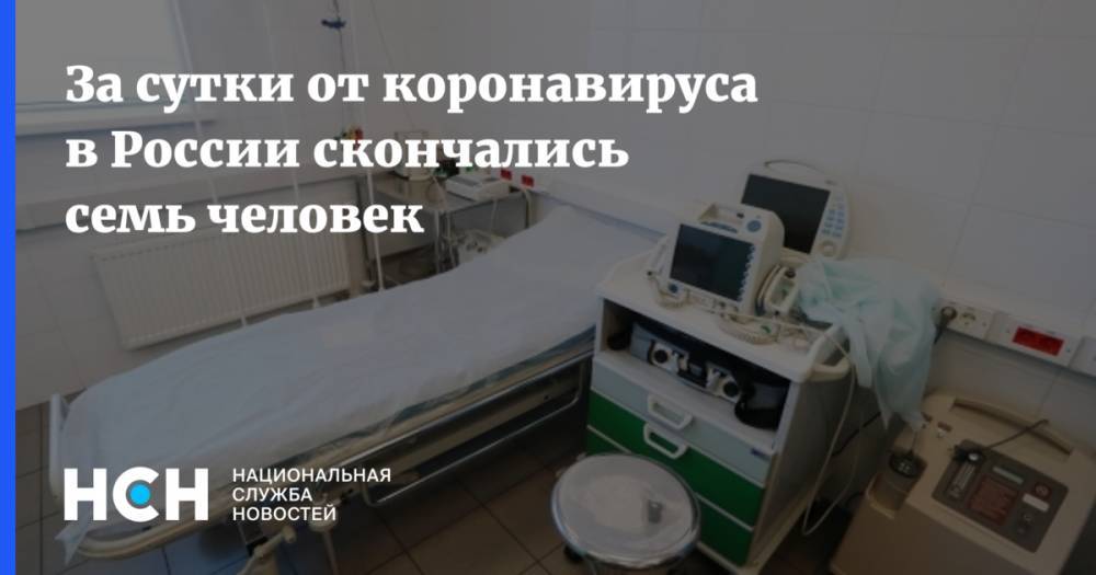 За сутки от коронавируса в России скончались семь человек - nsn.fm - Россия