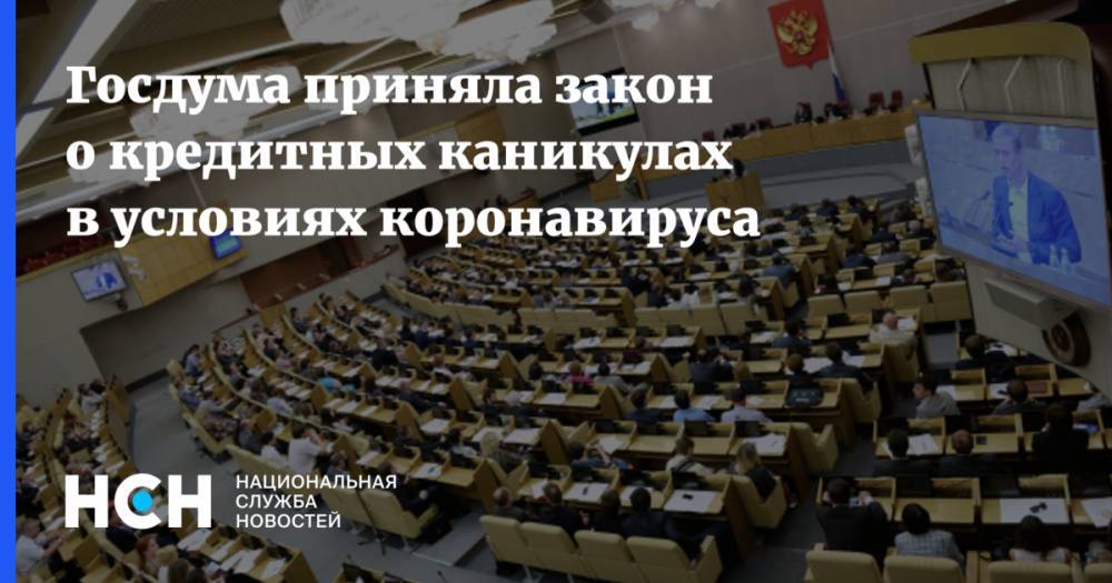 Владимир Путин - Госдума приняла закон о кредитных каникулах в условиях коронавируса - nsn.fm - Россия