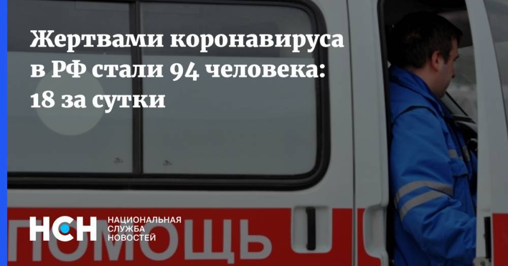 Жертвами коронавируса в РФ стали 94 человека: 18 за сутки - nsn.fm - Россия