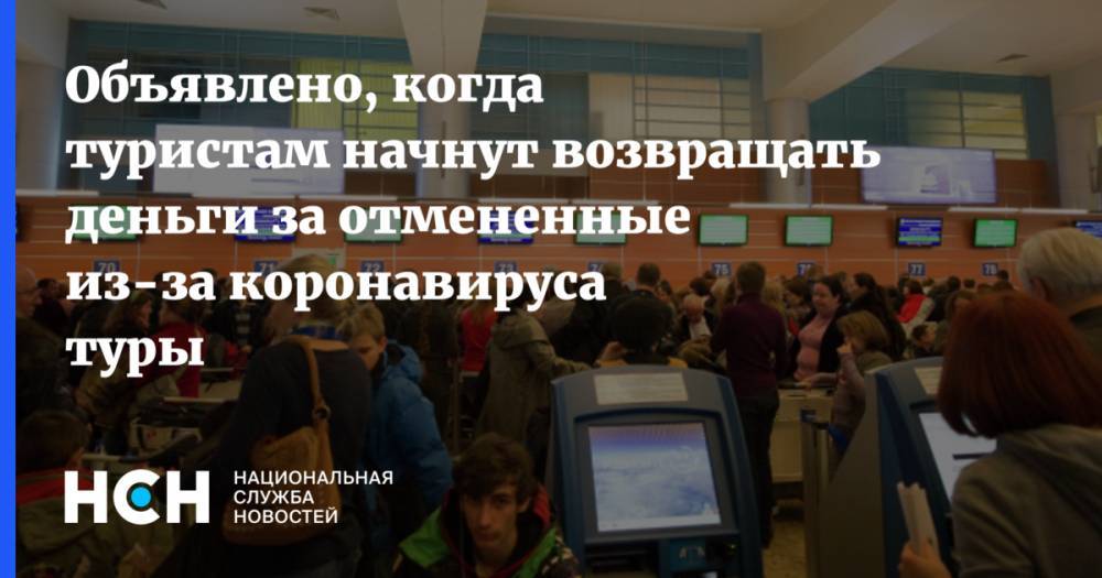 Объявлено, когда туристам начнут возвращать деньги за отмененные из-за коронавируса туры - nsn.fm - Россия