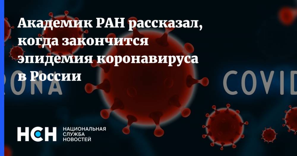 Виктор Малеев - Академик РАН рассказал, когда закончится эпидемия коронавируса в России - nsn.fm - Россия