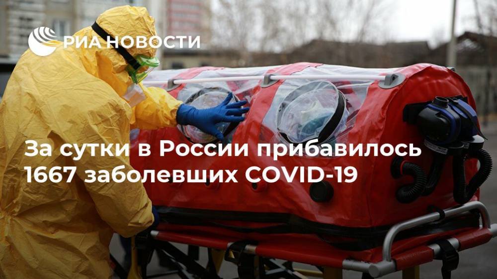 За сутки в России прибавилось 1667 заболевших COVID-19 - ria.ru - Россия - Москва