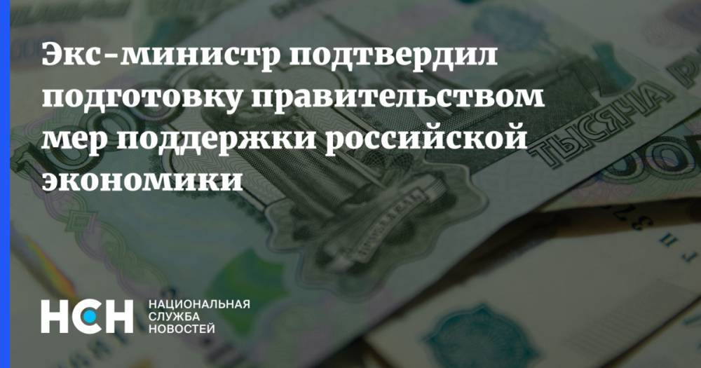 Андрей Нечаев - Экс-министр подтвердил подготовку правительством мер поддержки российской экономики - nsn.fm - Россия