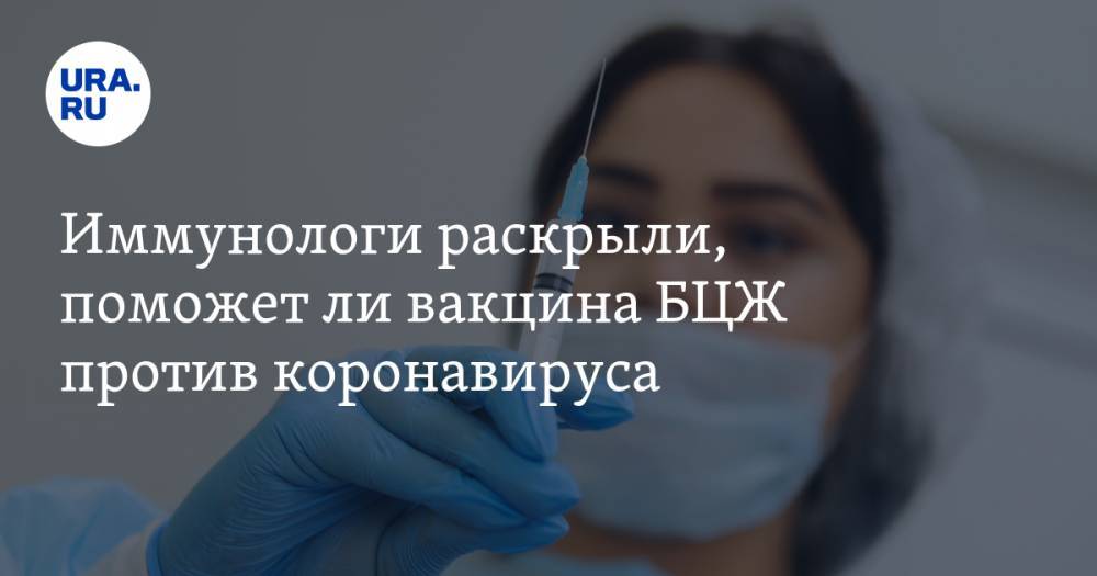 Владимир Болибок - Иммунологи раскрыли, поможет ли вакцина БЦЖ против коронавируса - ura.news
