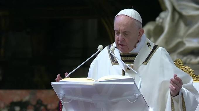 Франциск - Папа Римский провел свою пасхальную службу без прихожан - piter.tv - Украина - Сирия - Израиль - Ливан - Ирак - Палестина - Ватикан - Ватикан - Йемен