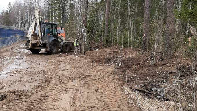 В Сертолово-2 утилизируют незаконные свалки - piter.tv - Санкт-Петербург