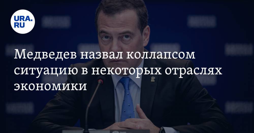 Дмитрий Медведев - Медведев назвал коллапсом ситуацию в некоторых отраслях экономики - ura.news - Россия - Царьград