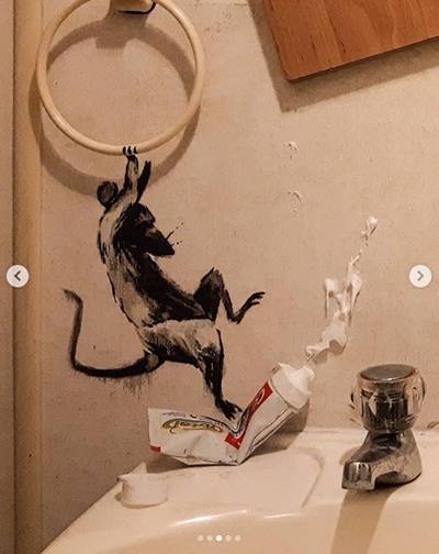 Борис Джонсон - Чарльз Уэльский - Крысы на карантине: Бэнкси показал новую работу, сделанную в его ванной комнате - nakanune.ru - Англия