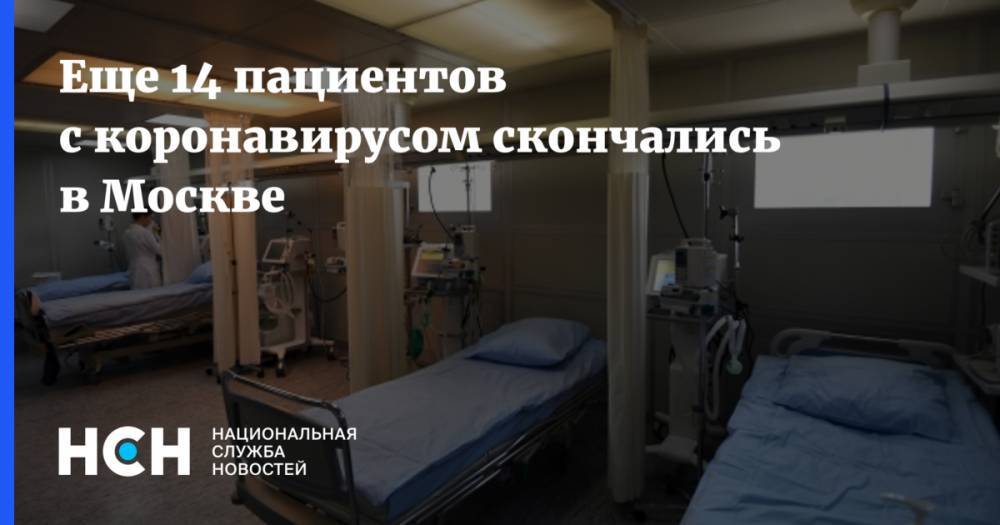 Еще 14 пациентов с коронавирусом скончались в Москве - nsn.fm - Москва