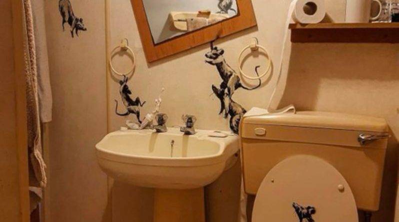 «Моя жена ненавидит, когда я работаю дома»: Бэнкси создал новый шедевр в собственной ванной комнате - usa.one