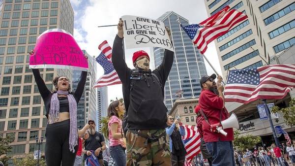 Американцы вышли на массовые протесты из-за карантина - nakanune.ru - Сша - штат Техас - штат Огайо - штат Мэриленд - штат Кентукки - штат Висконсин - штат Мичиган