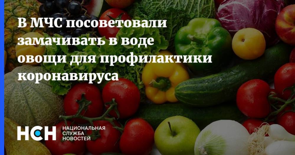 В МЧС посоветовали замачивать в воде овощи для профилактики коронавируса - nsn.fm - Россия
