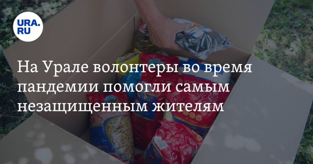 На Урале волонтеры во время пандемии помогли самым незащищенным жителям - ura.news - Россия