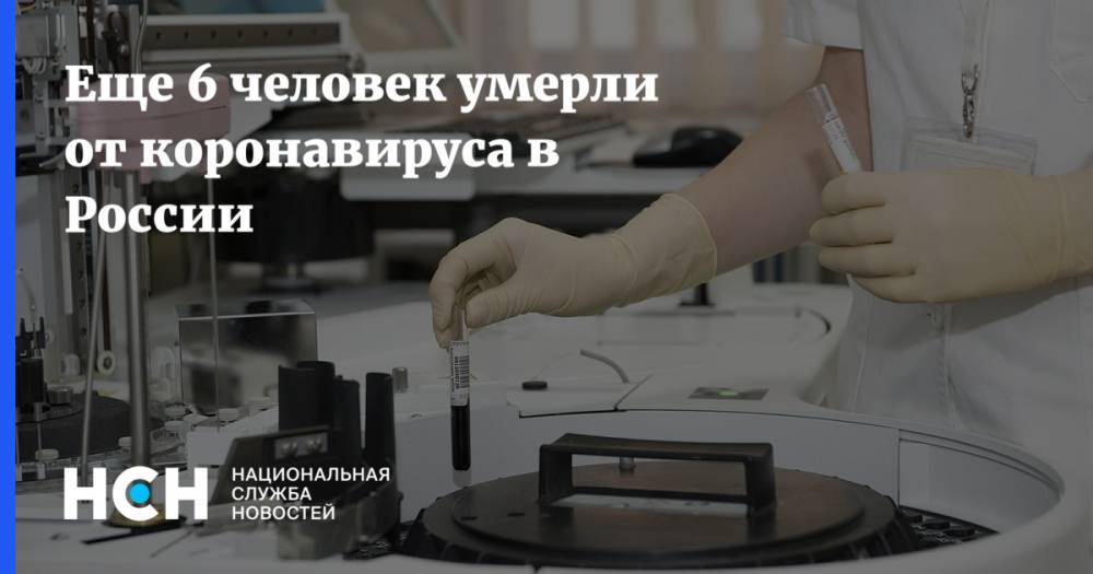 Еще 6 человек умерли от коронавируса в России - nsn.fm - Россия