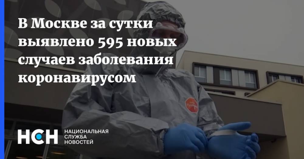 В Москве за сутки выявлено 595 новых случаев заболевания коронавирусом - nsn.fm - Москва - Московская обл.