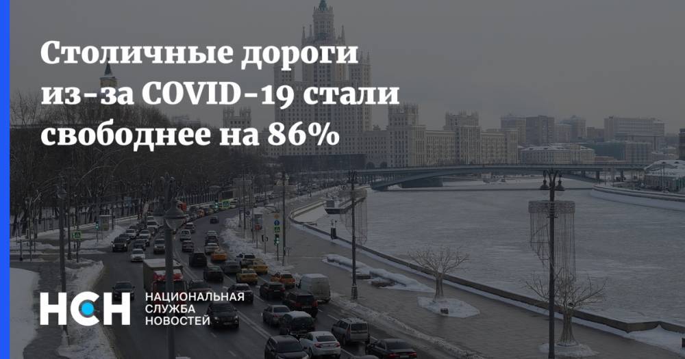 Столичные дороги из-за COVID-19 стали свободнее на 86% - nsn.fm - Москва