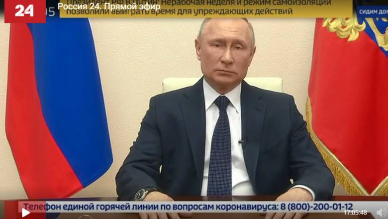 Владимир Путин - Владимир Путин объявил апрель нерабочим месяцем - newizv.ru