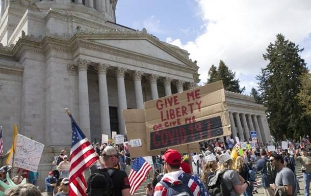 В столице США прошел массовый митинг против карантина - korrespondent.net - Сша - Вашингтон