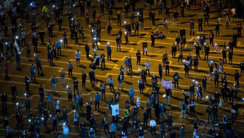 Протест на дистанции: в Израиле две тысячи человек вышли «спасать демократию» - newizv.ru - Израиль