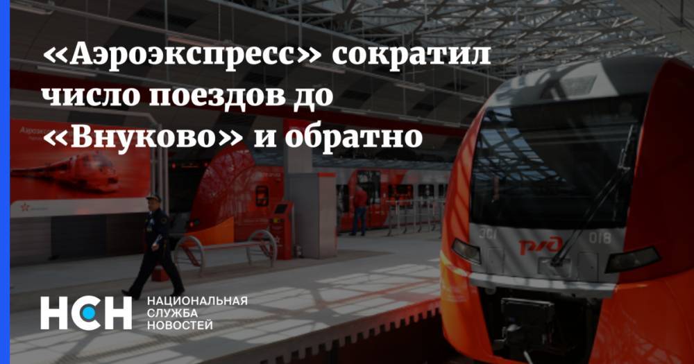 «Аэроэкспресс» сократил число поездов до «Внуково» и обратно - nsn.fm