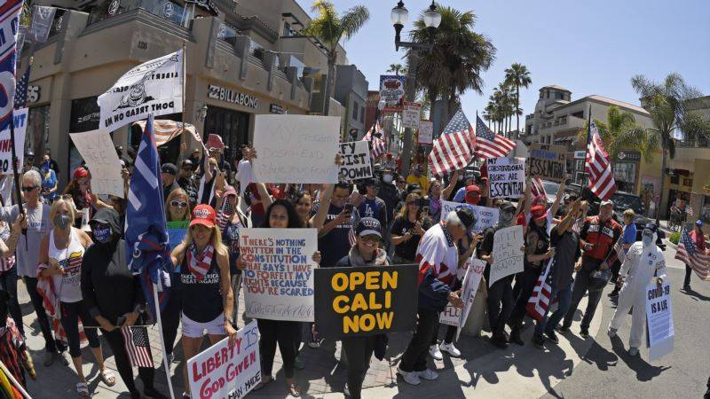 В Калифорнии прошла акция протеста против карантина - golos-ameriki.ru - штат Калифорния - Сакраменто