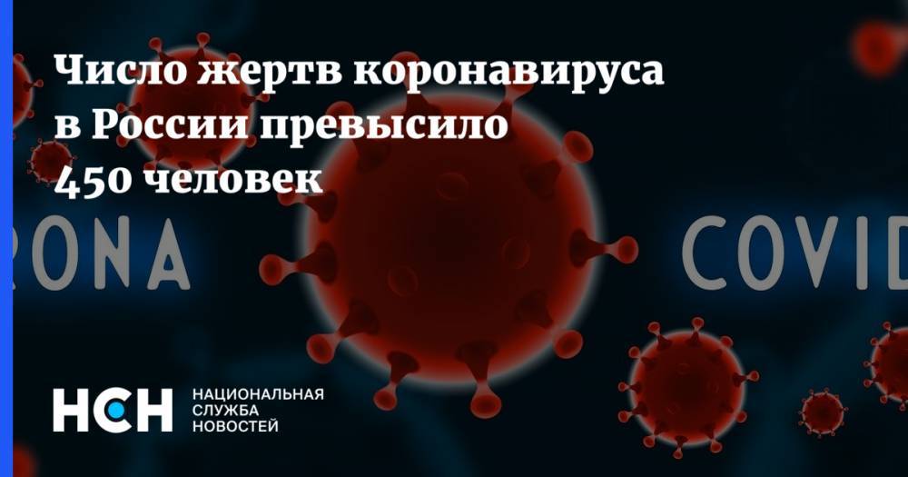 Число жертв коронавируса в России превысило 450 человек - nsn.fm - Россия