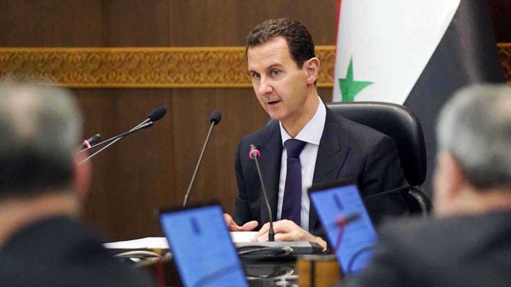 Башар Асад - Джавад Зариф - Асад заявил, что США пытаются использовать коронавирус в политических целях - riafan.ru - Сирия - Сша - Иран - Дамаск