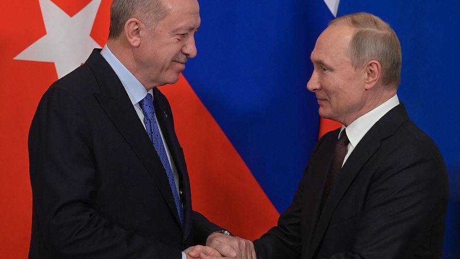 Владимир Путин - Тайип Эрдоган - Путин и Эрдоган провели телефонный разговор - gazeta.ru - Россия - Турция - Сирия