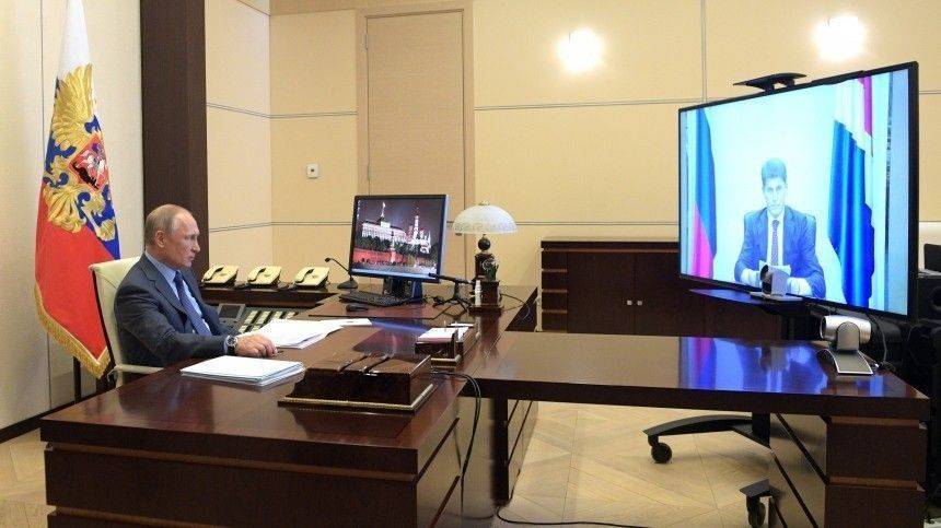 Владимир Путин - Олег Кожемяко - Путин обсудил с губернатором Приморья ситуацию с СОVID-19 и развитие региона - 5-tv.ru - Приморье край