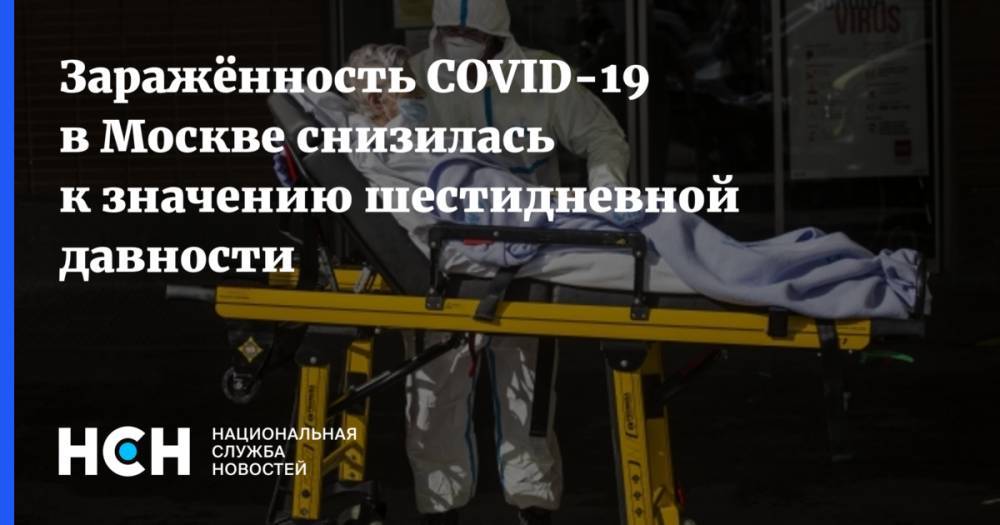 Заражённость COVID-19 в Москве снизилась к значению шестидневной давности - nsn.fm - Россия - Москва